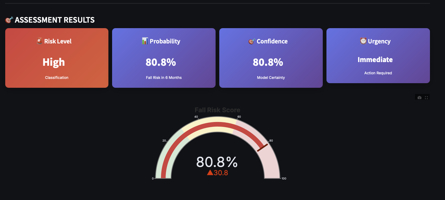 Fall Risk Assessment System screenshot 3