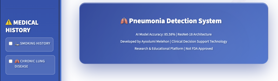AI-Powered Pneumonia Detection System screenshot 3